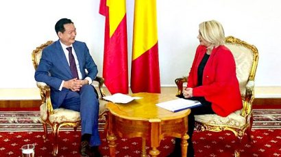 TTSK – Đại sứ Trần Thành Công chào từ biệt Lãnh đạo Romania